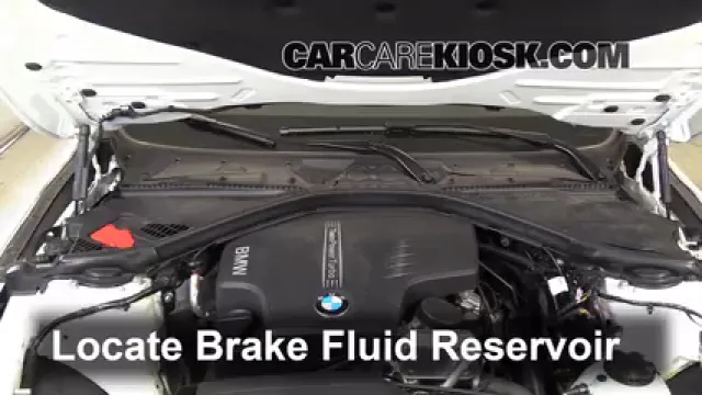 2014 BMW 320i 2.0L 4 Cyl. Turbo Brake Fluid Add Fluid
